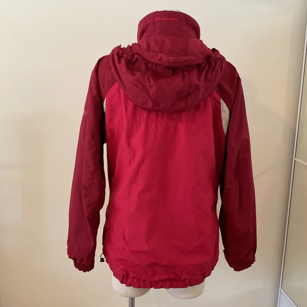 COLUMBIA Red Vertex Core Interchange Lightweight Jacket Shell Ladies Size M - Picture 8 of 16